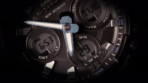 isolated luxurious watch, time passing concept time lapse