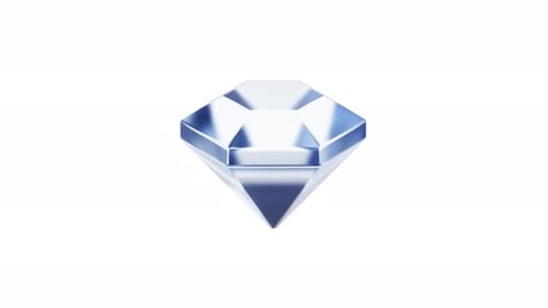 3D Icon Cute Shiny Diamond Motion Graphics Animation