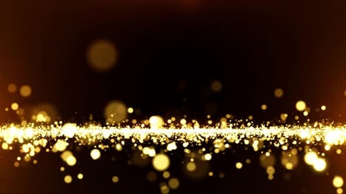 Hintergrundschleife mit Goldpartikeln