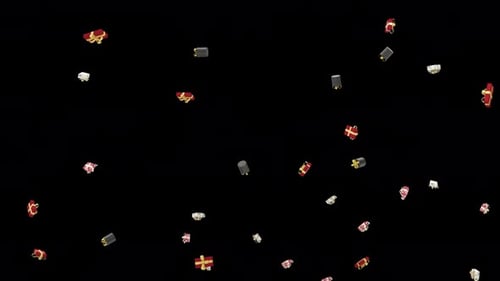 Falling Gift Boxes Animation for Holiday Celebrations