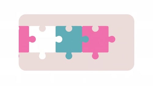 Animated Puzzles Solving Loader