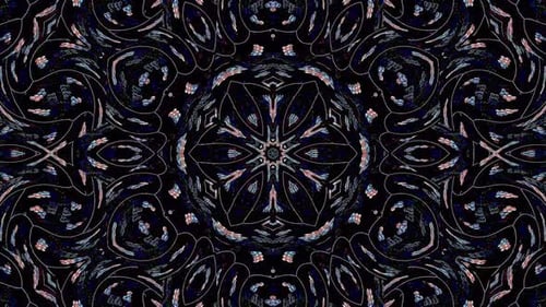 Dynamic Abstract Kaleidoscopic Pattern Motion Background