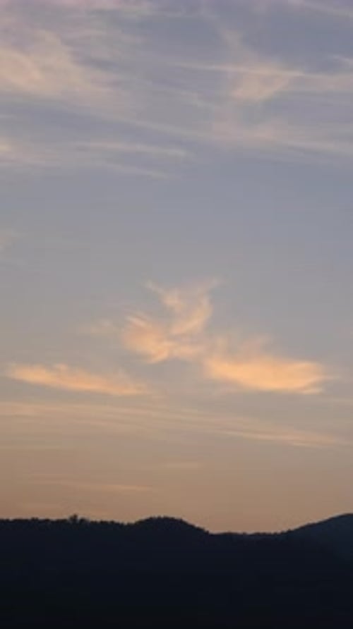 Colorful Sunrise Time-Lapse Over Mountains