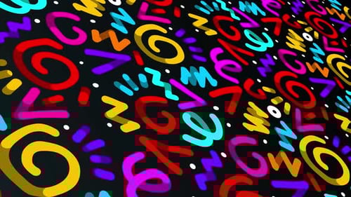 Abstract Scrible Pattern Loop 4K