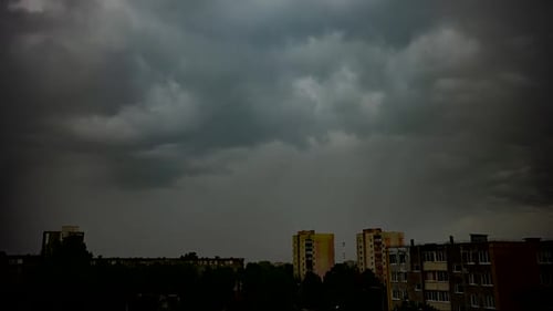 Thunderclouds on a Summer Evening in the City