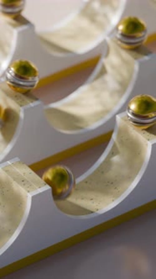 Slide Balls Loop 3D Animation