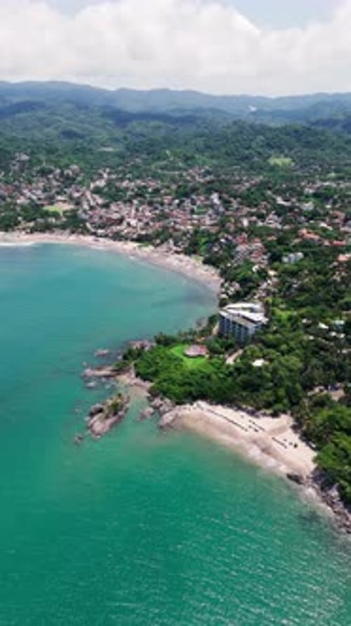 Los Muertos Beach And Sayulita Beach. Nayarit, Mexico
