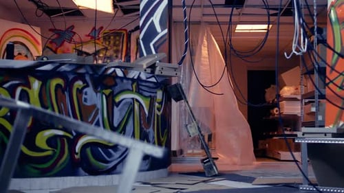 Armazém subterrâneo sujo: esconderijo no gueto usado por criminosos