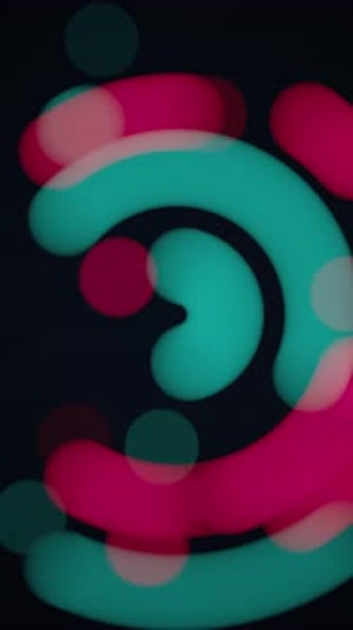 Bunte kreisförmige Bokeh-Animations-Hintergrundschleife