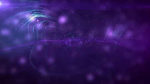 Violet Particle Web Loop