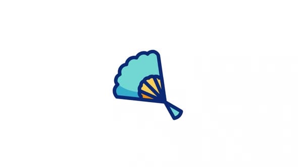 Hand Fan Animated Alpha Icons, Elements Motion Graphics ft. alpha ...