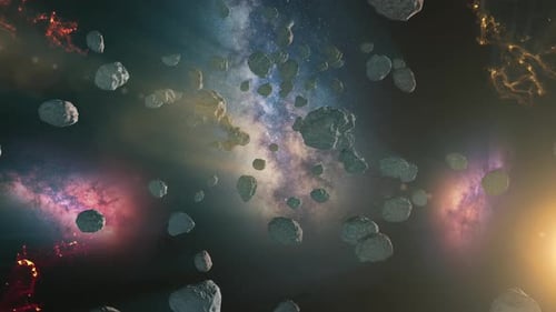 Weltraum-Hintergrundanimation