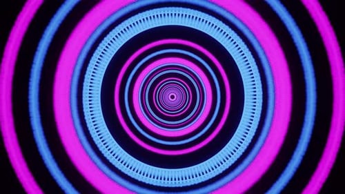 Hypnotize Blue And Purple Vj Loop Travel Background Tunnel 4K