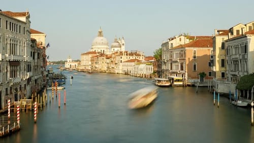Time Lapse of the Grand Canal in Venice Italy