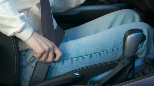 Ceinture de sécurité intérieure à boucle abdominale pour femme