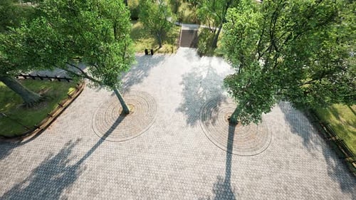 Aerial View of Beautiful Park