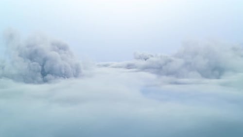 Dreamy Clouds with Soft Pastel Sky Background 4K