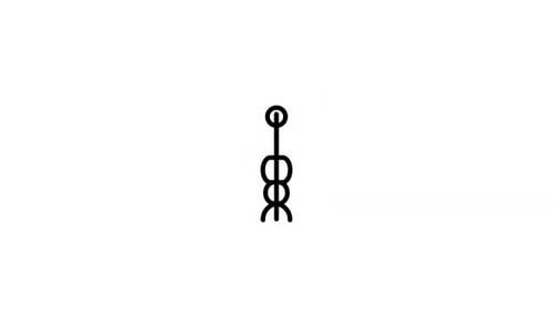 Medical Caduceus Symbol Line Art Reveal Animation