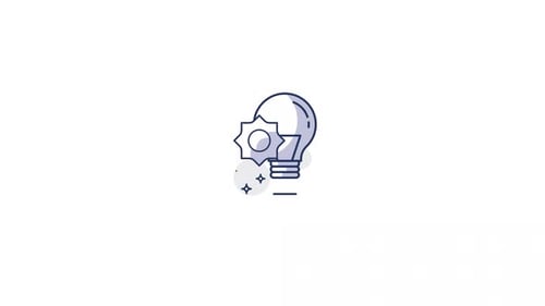 Animated Icon of Technology and Creative Idea