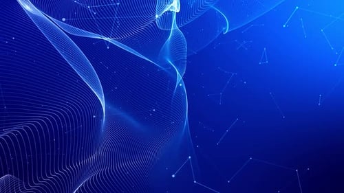 Hintergrund der Blauen Partikelwellentechnologie