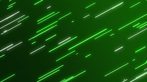 Rounded Neon Green Colored Lines Background Animation Loop