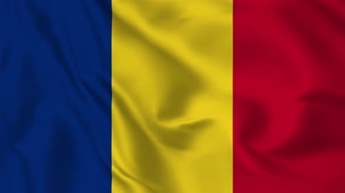 Realistic Waving Flag Motion Background Seamless Loop