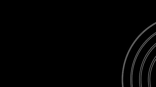 Dynamic White Geometric Shape Line Transitions