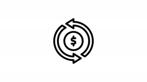 transaction line icon animation
