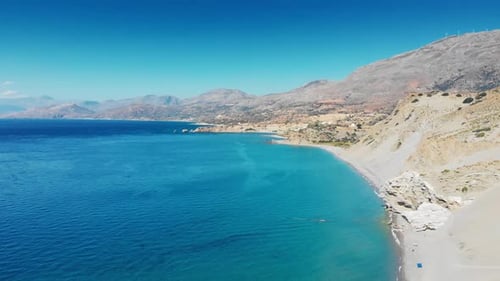 Seascape and mountain