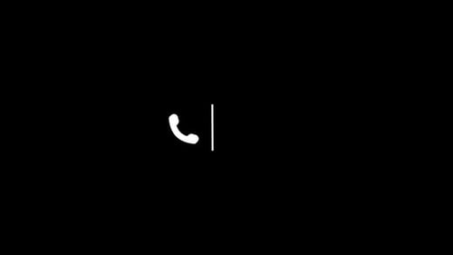 Aspect Collection: Linear swipe lower third animation with the phone icon in white