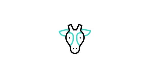 Animiertes Giraffe-Symbol
