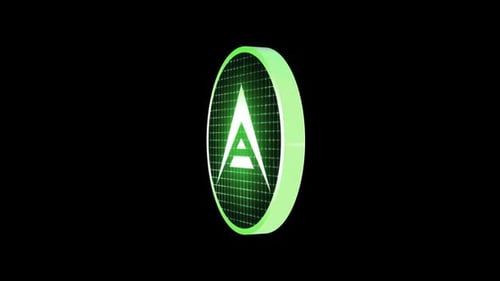 Ark Digital Crypto Spinning 3D Icon