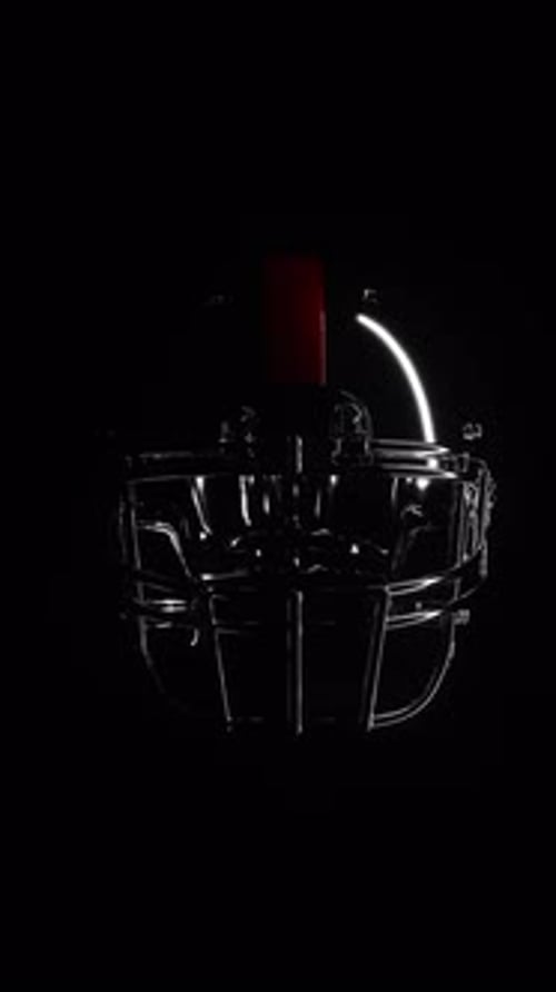 Dramatic 3D Animated American Football Helmet