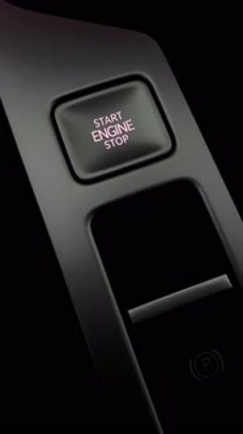 Start Stop Engine Button Modern Transport and Technology