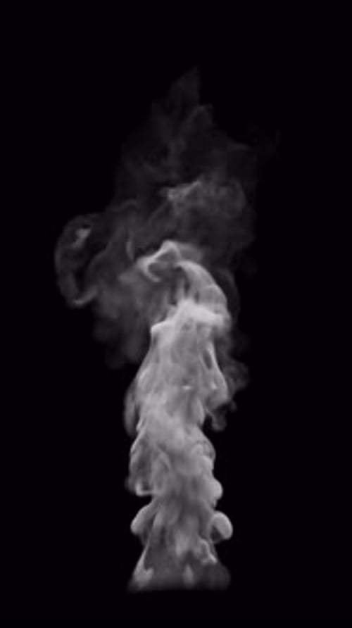 White smoke animation. File contains Alpha Channel.