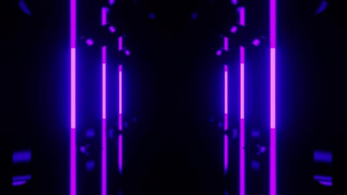 Purple Lines Gates Tunnel Vj Loop Seamless Background