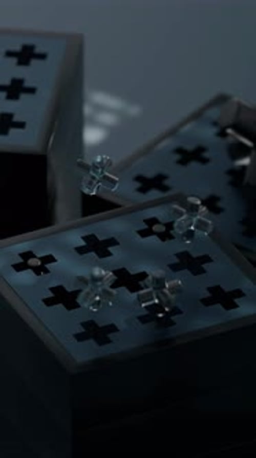 Animação em loop 3D Jumping Cross