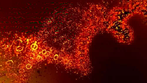 Abstract Digital Particle Stream Background Animation