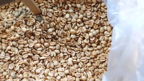 A Bag of Coffee Beans Selling at Istanbul Market