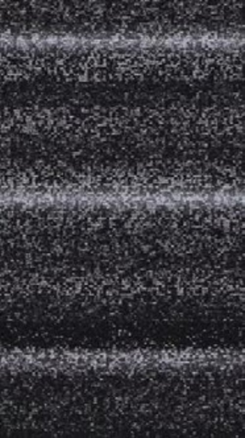 Analog TV Noise Signal Interference and VHS Distortion Transition Social Media Vertical 07