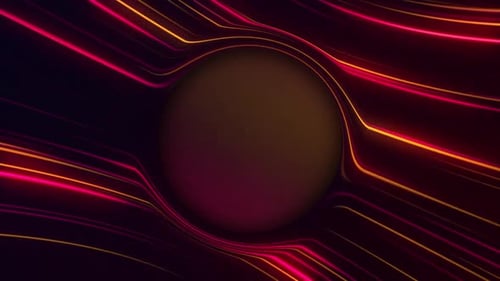 Futuristic Neon Light Trails Logo Reveal