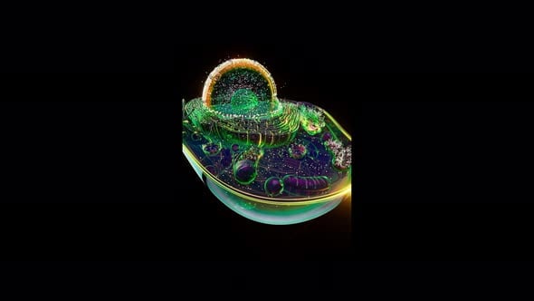 Vertical conceptual animation of the biological cell, Backgrounds ...
