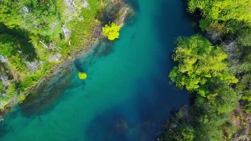 River with clear blue water