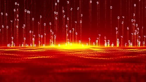 Red Digital Futuristic Matrix Technology Background Loop V3