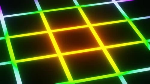 Multicolor Colored Grid Background Loop Animation In 1080Hd