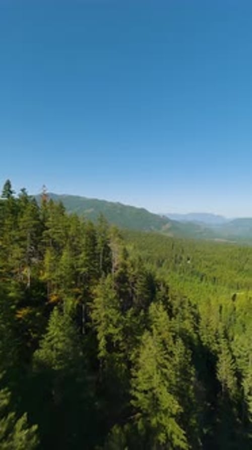 Maneuverable Flight Over Mountain Landscape By FPV Drone