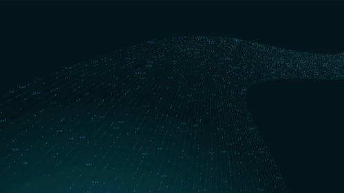 Tecnologia de conexão de fundo de dados de partículas com linha de pontos digital abstrata