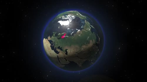 Earth Zoom From Space To Finland