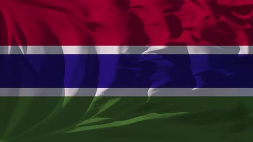 Realistic Waving Flag Animation Background Seamless Loop