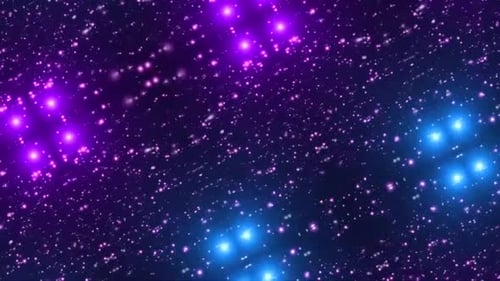 Abstract Futuristic Glowing Starfield Background